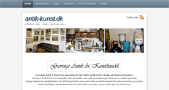 Desktop Screenshot of antik-kunst.dk